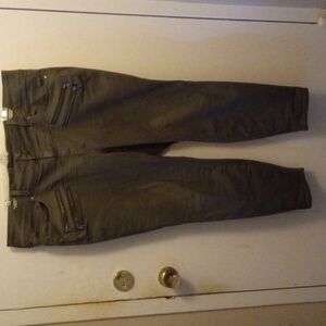 Torrid olive green zipper moto jeggings 20S